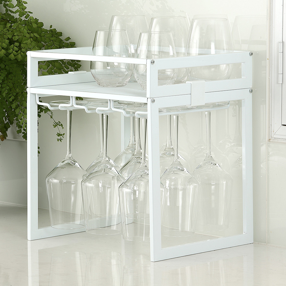 WilliamsWare Stemmed Wine Glass Holder Black Howards Storage World