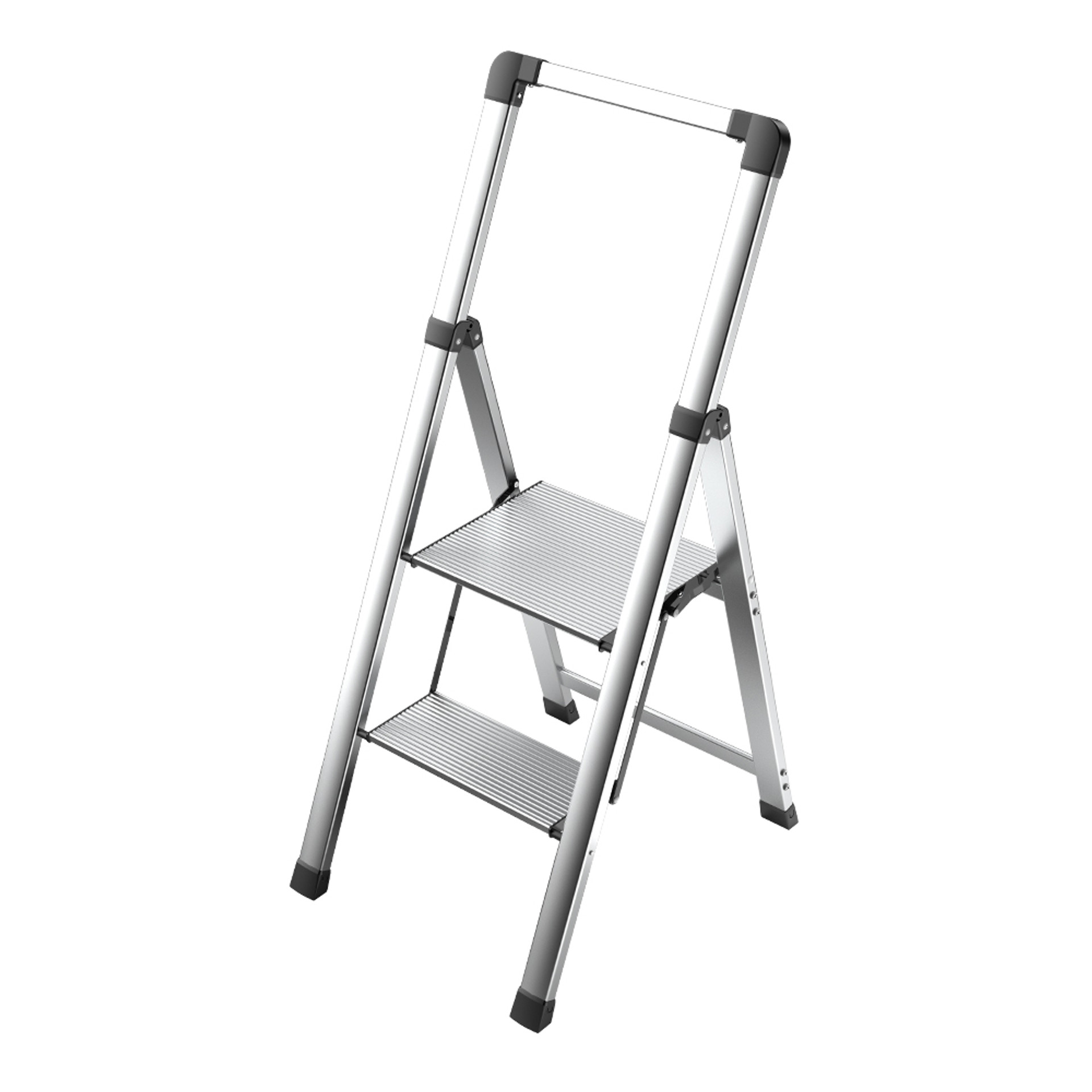 Howards Aluminium Foldable 2 Step Ladder Howards Storage World