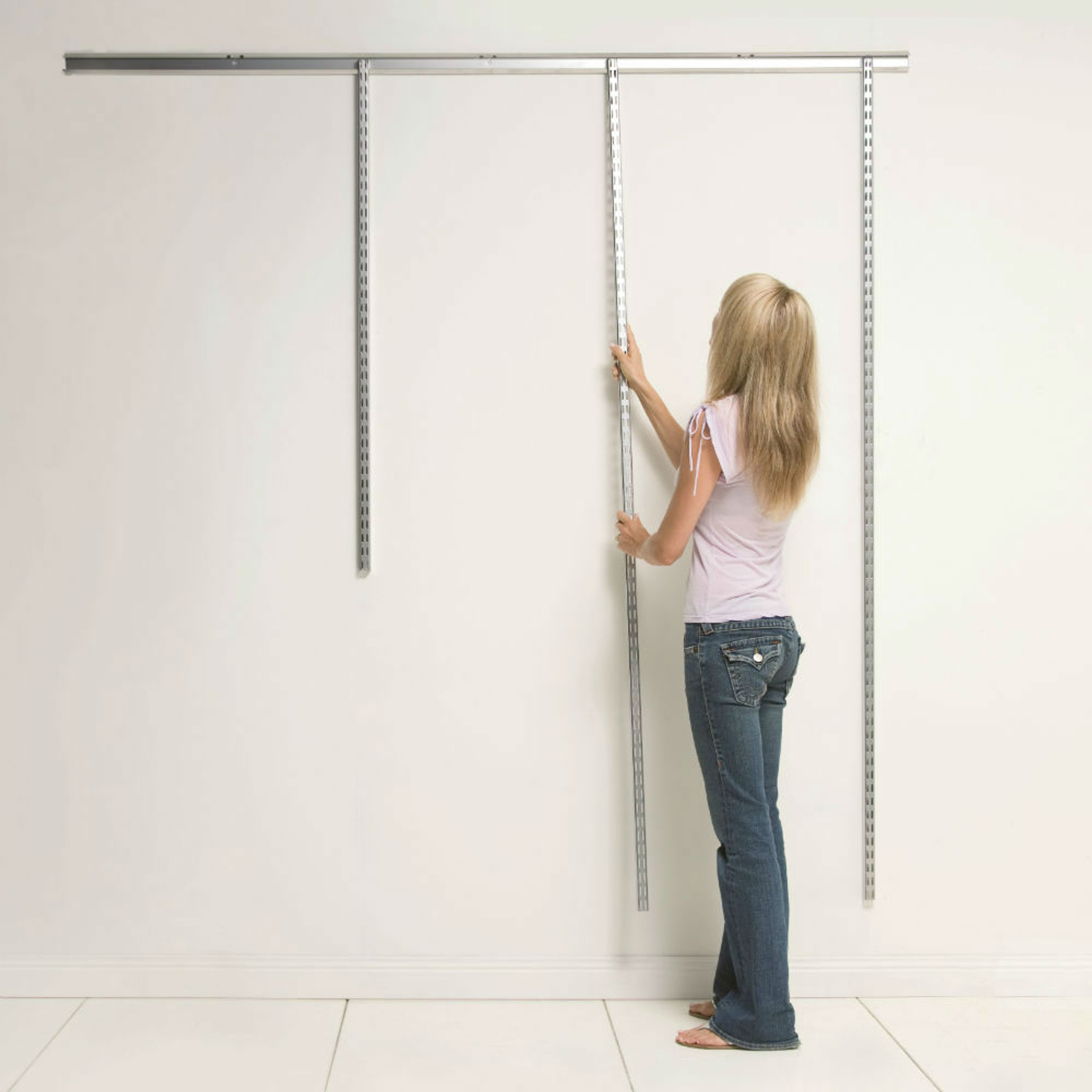 elfa Wall Hang Standard 1532mm Platinum Howards Storage World