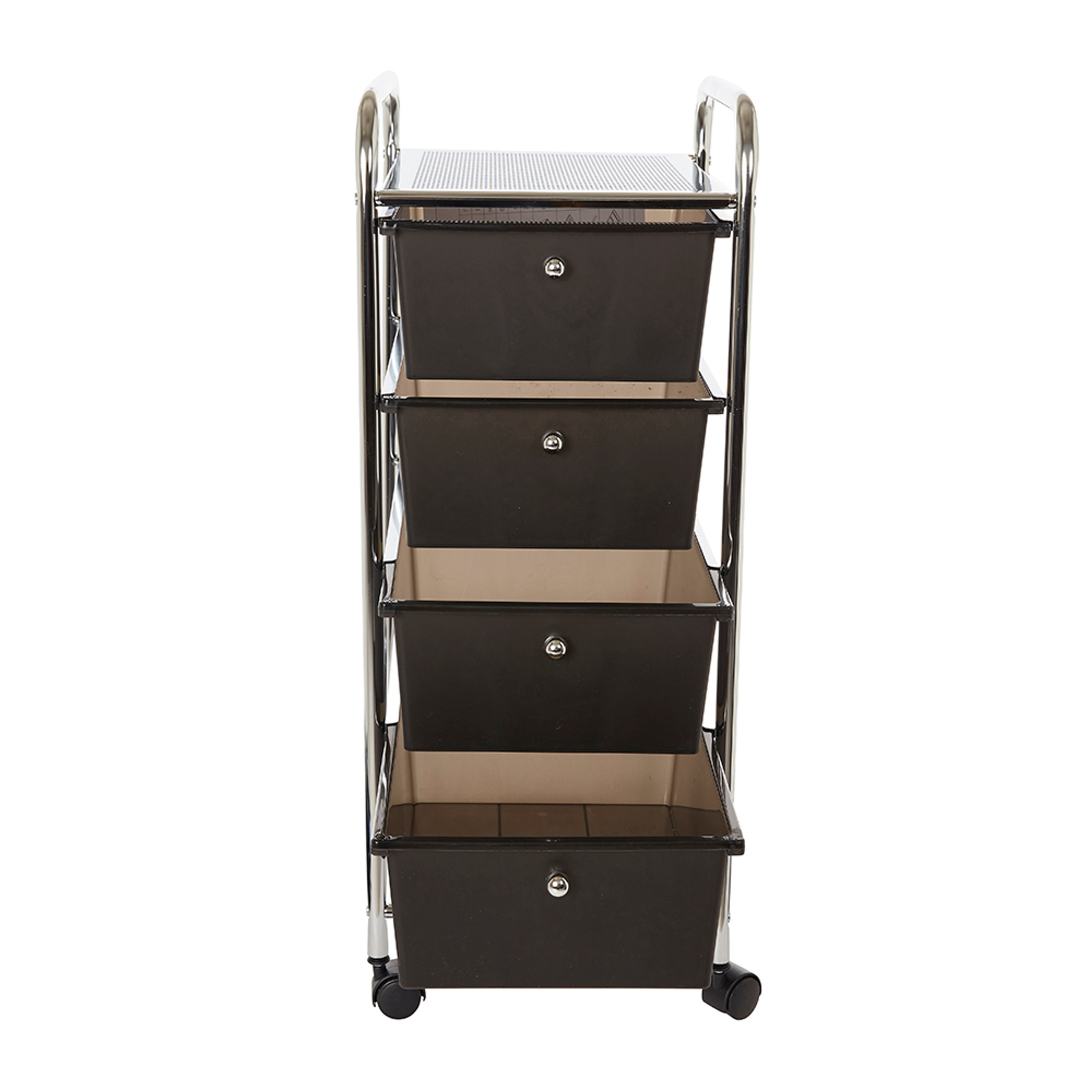 Howards 4 Drawer Trolley Black Howards Storage World