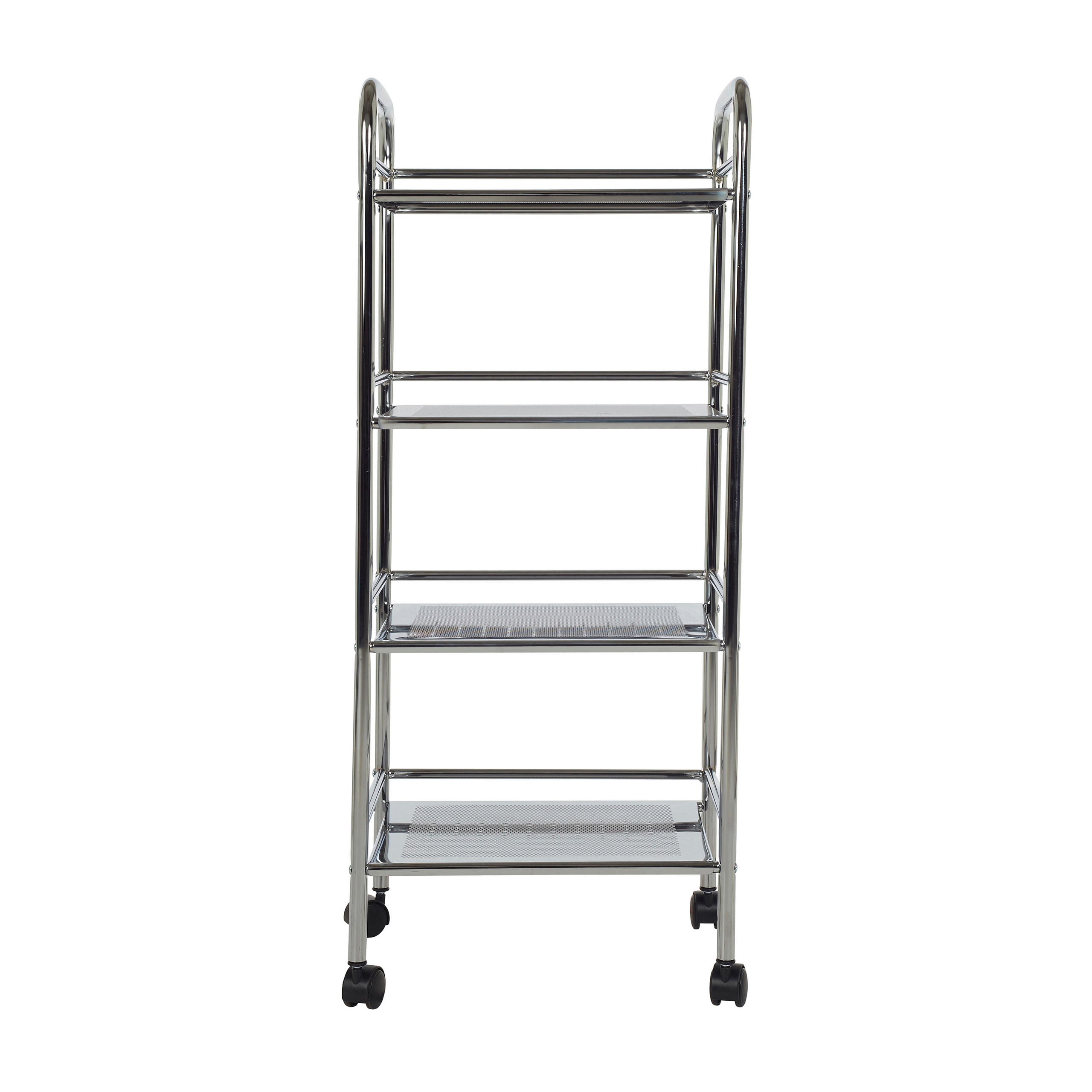 Howards 4 Tier Chrome Shelf Trolley Howards Storage World