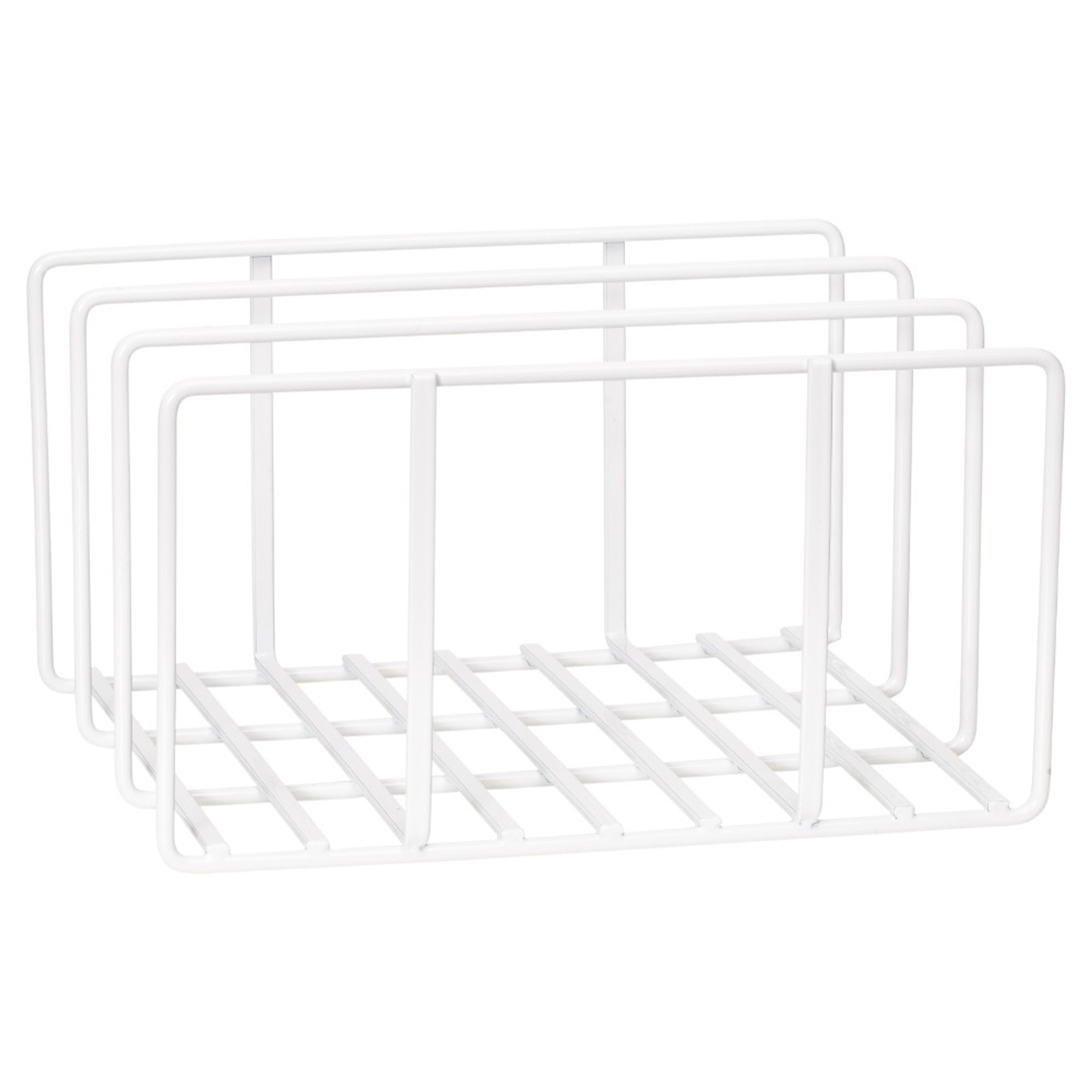 Howards Powder Coated Wire Stacking Rack White Howards Storage World