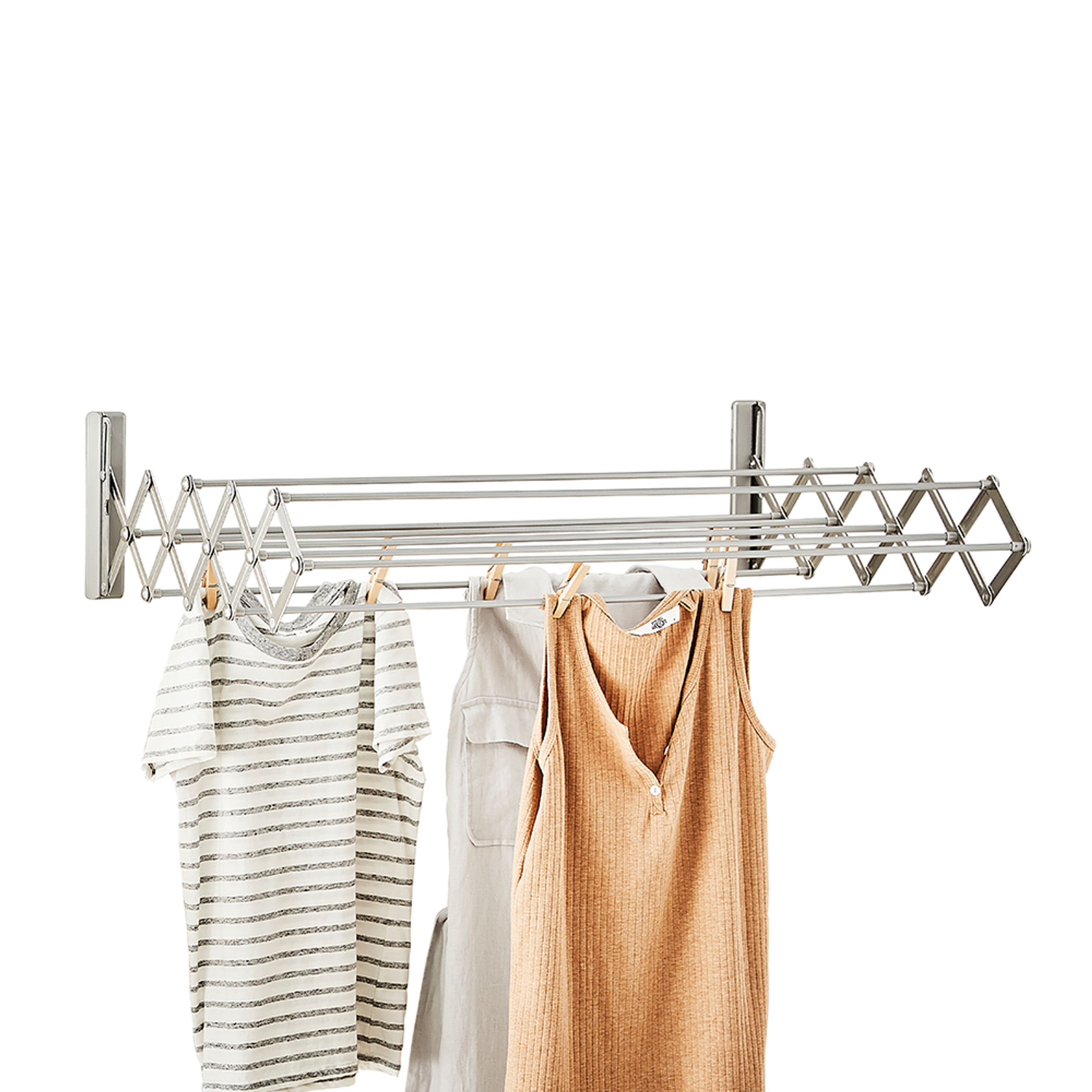 Zentuary Home Wall Mounted Clothes Airer 80cm Retractable Drying Rack | INDIA