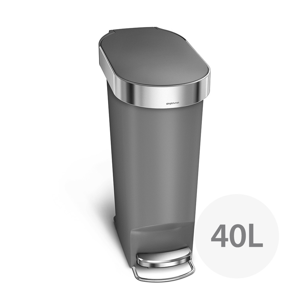 Wesco Dual Pull Out 40L Rubbish Bin Grey Howards Storage World