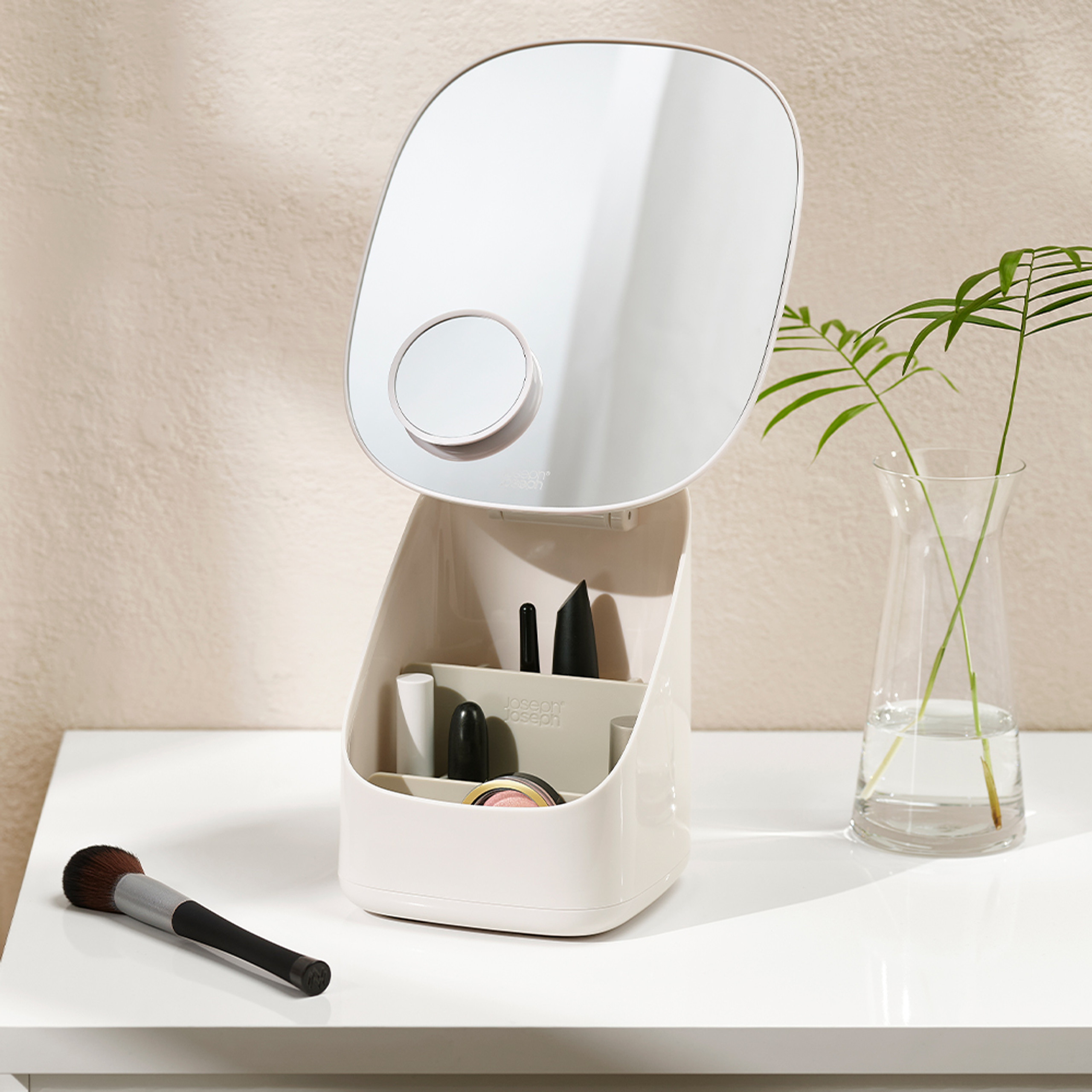 Joseph Joseph Viva 2 in 1 Compact Magnifying Mirror Howards Storage World