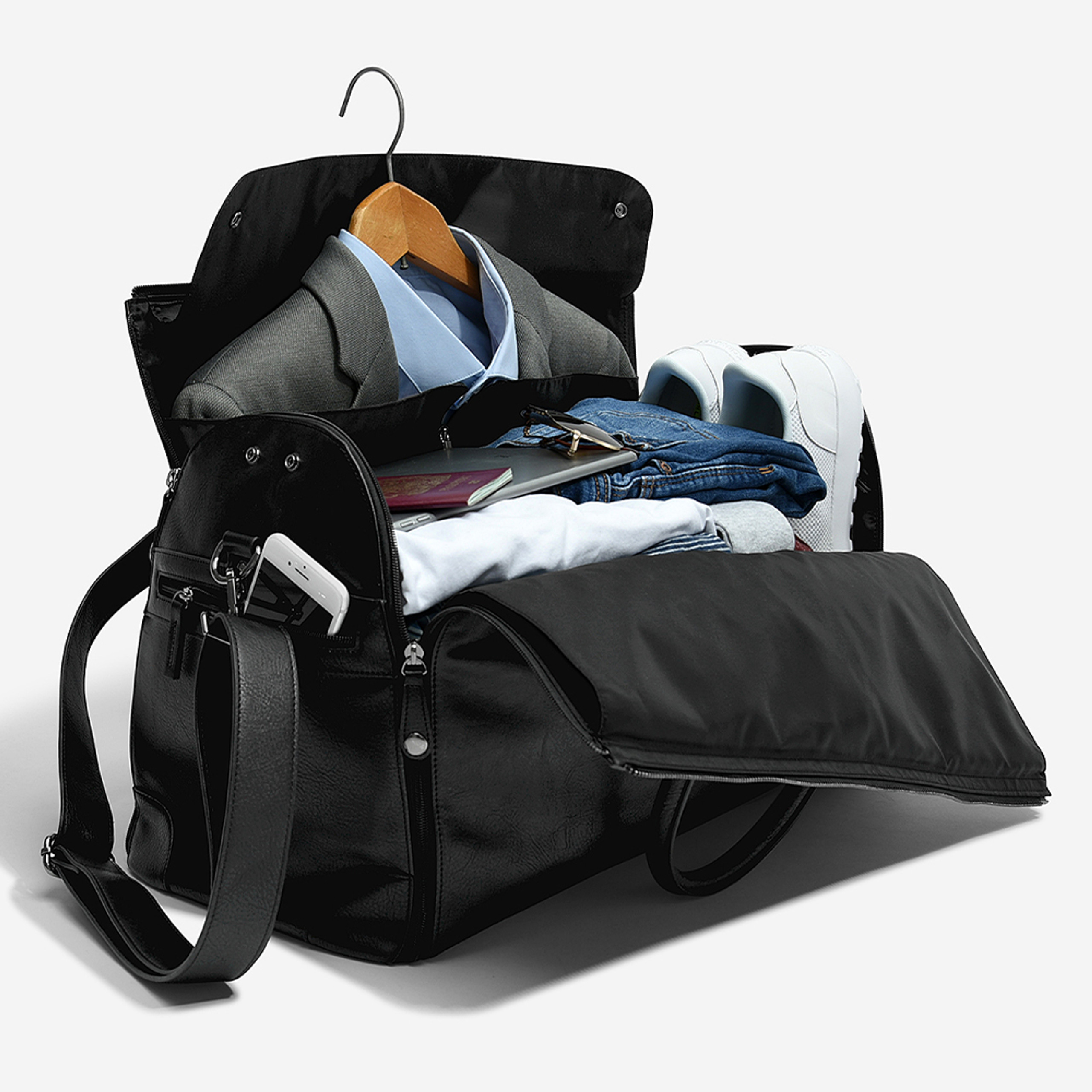 Stackers Garment Weekender Bag Taupe Howards Storage World