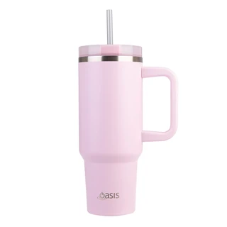 Oasis Commuter Insulated Travel Tumbler Stainless Steel 1.2L - Pink Lemonade