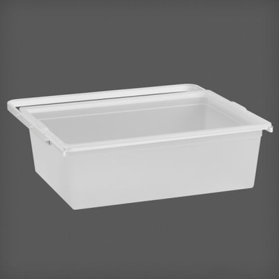 Elfa System 60 Gliding White Solid Plastic Drawer Bundle - 2 Runner