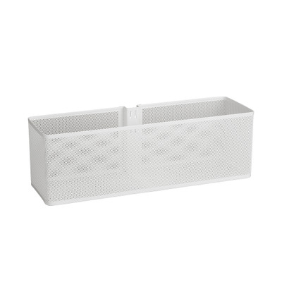 elfa Utility Door and Wall Rack Mesh Basket Large - White