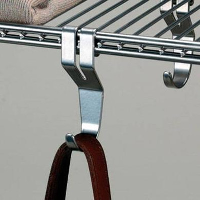 elfa White Utility Shelf Hooks Set of 3