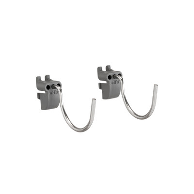 elfa Utility Pegboard Hook Round Small 2-Pack - Grey