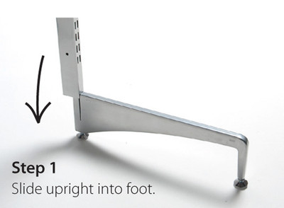 Elfa White Freestanding Foot Wide