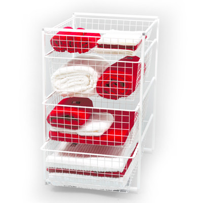 elfa Basics System 45 Wire Drawer Set - White