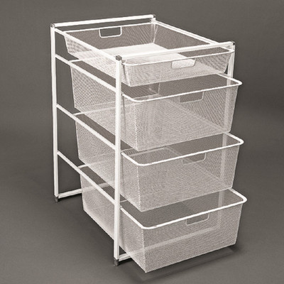elfa Basics System 45 Mesh Drawer Set - White