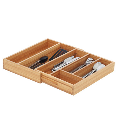 Howards Bamboo Cutlery Organiser Expandable - Medium