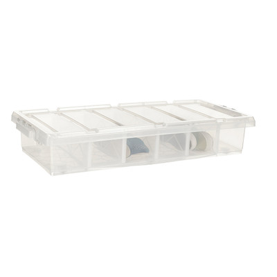 Howards Easi Store 6 Compartment Shoe Underbed Box With Wheels