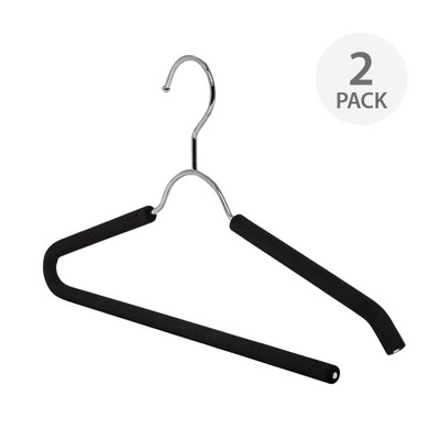 Howards Foam Shirt & Pant Hanger 2 Pack - Black