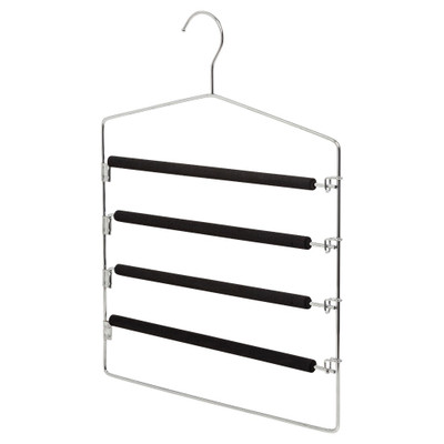 Howards Foam 4 Tier Lockable Trouser Hanger - Black