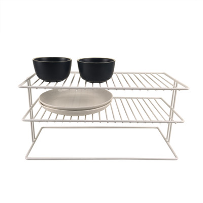 Howards Wire 2-Tier Cabinet Shelf - White