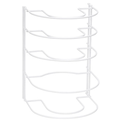 Howards Wire 5-Tier Pot & Pan Rack - White | Howards Storage World