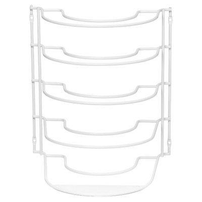 Howards Powder Coated Wire Tiered Pot & Pan Rack - White | Howards ...