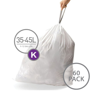 simplehuman Bin Liner 35-45L Code K - 60 Pack