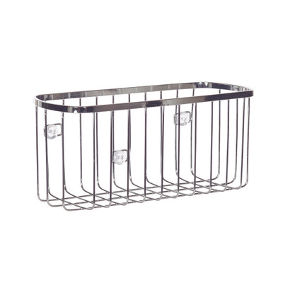 iDesign Stainless Steel Rectangle Suction Basket