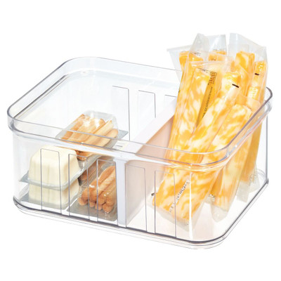 iDesign Crisp Fridge & Pantry Divided Container - Small