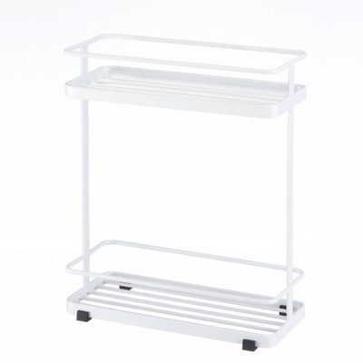 Yamazaki Two-Tier Tower Shower Caddy Rack- White