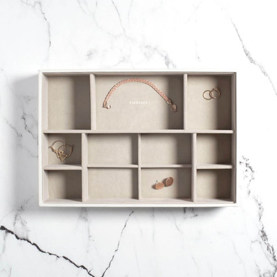 Stackers Supersize Watch & Accessory Jewellery Box Layer Deep - White