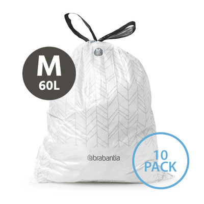 Brabantia Perfect Fit Bin Bags 60L Size M - 10 Pack