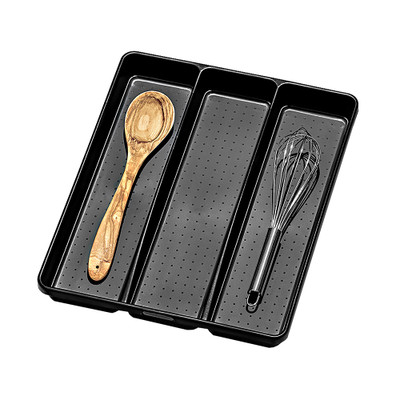 madesmart 3 Compartment Utensil Tray - Carbon