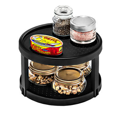 madesmart Carbon Twin Lazy Susan Turntable