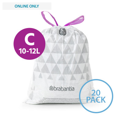 brabantia PerfectFit Bin Bags 12L Code C - 20 Pack