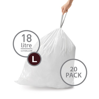 simplehuman Bin Liner 18L Code L - 20 Pack
