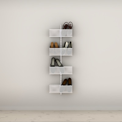 elfa Classic Shoe Storage Shelving Solution Option 1