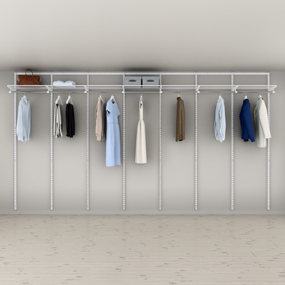 elfa Basic Hanging Rod Shelving Solution Shallow Option 13
