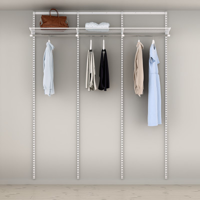 elfa Basic Hanging Rod Shelving Solution Shallow Option 9
