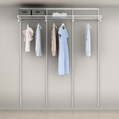elfa Basic Hanging Rod Shelving Solution Option 6