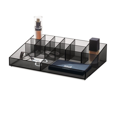 iDesign x Sarah Tanno Makeup Organiser - Smoke