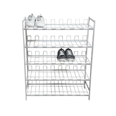 5 Tier Shoe Rack - White