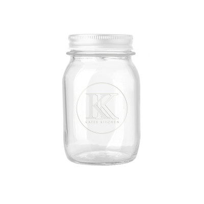 Kates Kitchen Embossed Glass Jar 1L