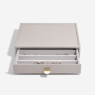 Stackers Classic Drawer Necklace & Bracelet Jewellery Box Layer - Taupe