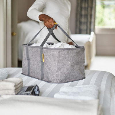 Hold-All Collapsible Laundry Basket in Grey
