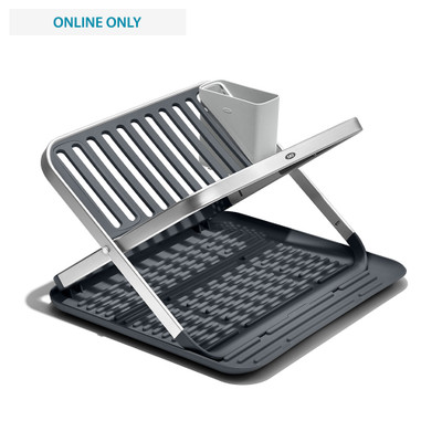 OXO Good Grips Fold Flat Aluminium Dish Rack