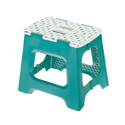 Vigar Compact 32cm Folding Step Stool - Geometric