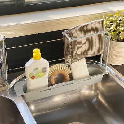 White Magic Expandable In-Sink Organiser