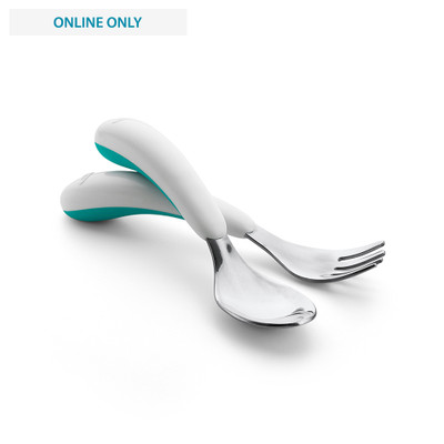 OXO Tot Fork & Spoon Set - Teal