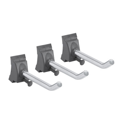elfa Storage Track Accessory Hook 3 Pack - Grey