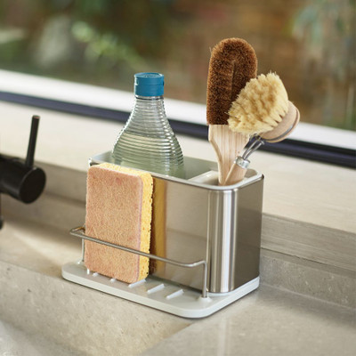 Joseph Joseph Surface Stainless Steel Sink Caddy - Stone